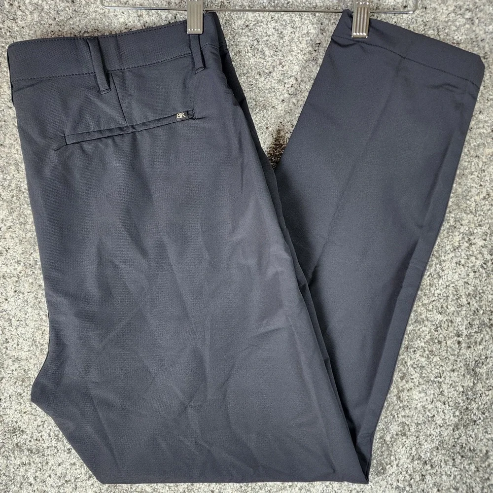 Banana Republic Performance Pants Mens 38x30 Gray Tapered Zip Pockets NWOT